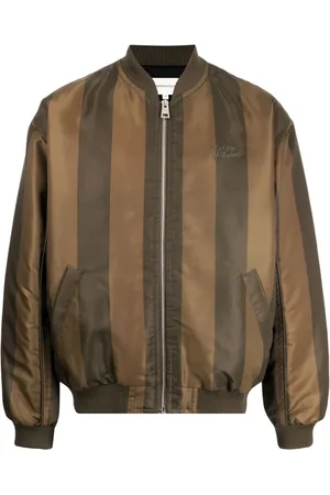 Maison Kitsuné Gestreifte Bomberjacke