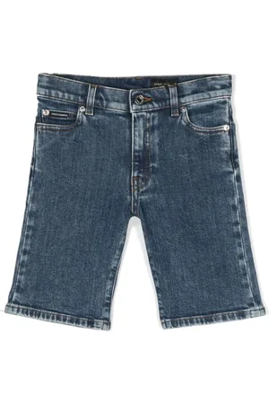 Dolce & Gabbana Jeans-Shorts mit Logo-Schild
