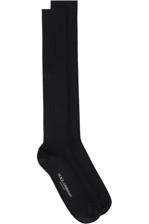 Dolce & Gabbana Kniestrümpfe mit Intarsien-Logo
