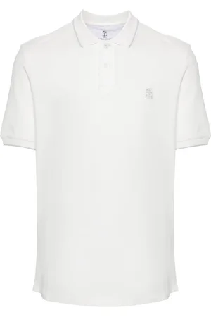 Brunello Cucinelli Poloshirt mit Logo-Stickerei