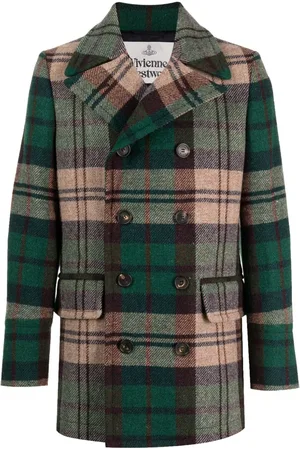 Vivienne Westwood Doppelreihiger Mantel mit Schottenkaro