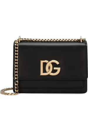 Dolce & Gabbana Umhängetasche mit Logo-Schild