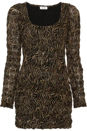 Nanushka Frensi Minikleid mit Zebra-Print