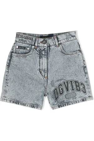 Dolce & Gabbana Jeans-Shorts mit Logo-Print