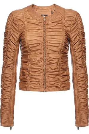 Pinko Geraffte Lederjacke