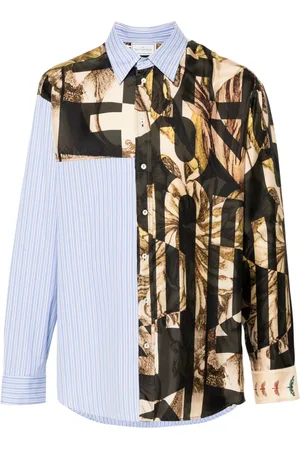 PIERRE-LOUIS MASCIA Alotho Patchwork-Hemd