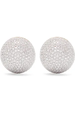 YVONNE LÉON 9kt Boule Disco Gelb- und Weißgoldohrringe mit Diamanten