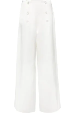 Ralph Lauren Satinhose mit weitem Bein