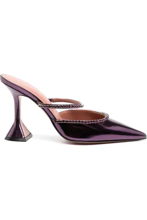 Amina Muaddi Golda Mules 80mm