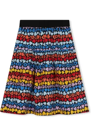 Sonia Rykiel Enfant Gestufter Rock mit Logo-Print