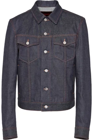 Salvatore Ferragamo Jeansjacke mit Logo-Knöpfen