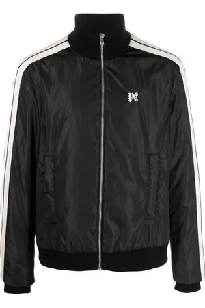 Palm Angels Gefütterte Bomberjacke mit Monogramm-Stickerei