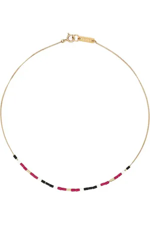 Isabel Marant New Color Strip Halskette mit Perlen