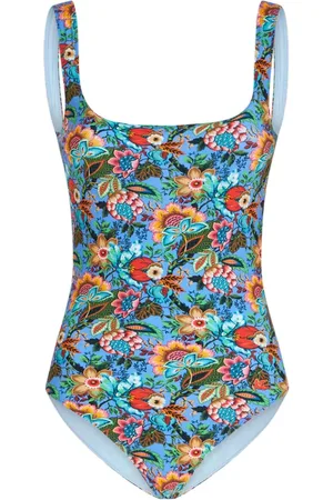 Etro Rückenfreier Badeanzug mit Bouquet-Print
