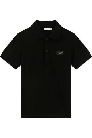 Dolce & Gabbana Poloshirt mit Logo-Schild