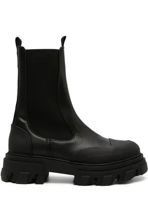 Ganni Cleated Chelsea-Boots aus Faux-Leder