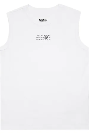 Maison Margiela Trägershirt mit Nummern-Logo