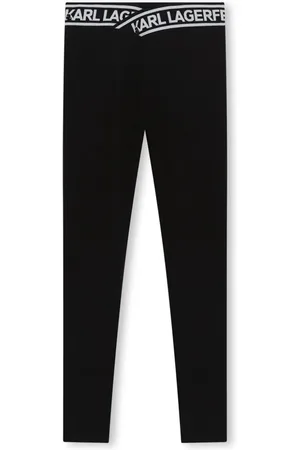 Karl Lagerfeld Jersey-Leggings mit Logo-Bund