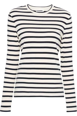 Jil Sander Gestreiftes Langarmshirt