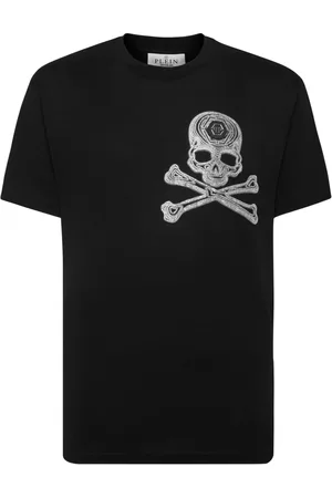 Philipp Plein Skull&Bones T-Shirt mit Strass