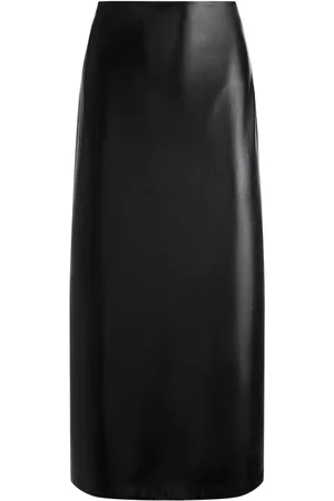 ALICE+OLIVIA Maeve Midirock aus Faux-Leder
