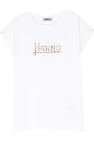 HERNO T-Shirt mit Logo-Applikation