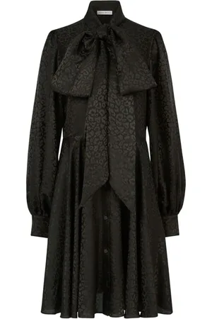 Nina Ricci Schluppen-Minikleid mit Leoparden-Print