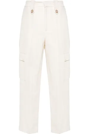 Twin-Set Ausgestellte Hose mit Logo-Schild