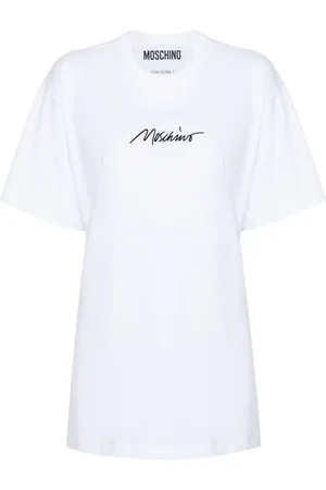 Moschino T-Shirt mit Logo-Stickerei