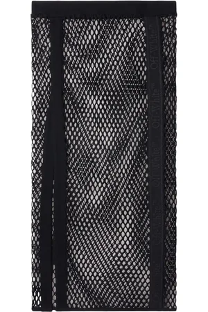 OFF-WHITE Mesh-Rock mit Logo-Streifen
