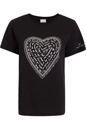 Cinq A Sept T-Shirt mit Herzmotiv