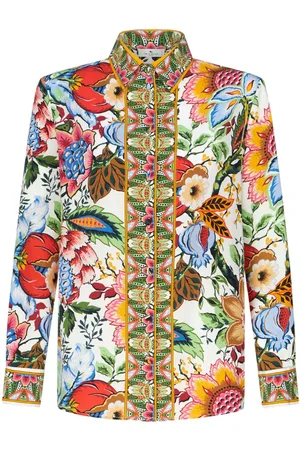 Etro Hemd aus Seide mit Blumen-Print