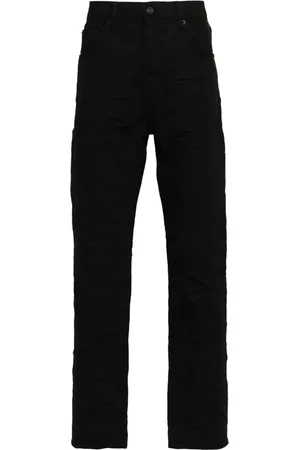 Purple Brand Halbhohe P005 Straight-Leg-Jeans
