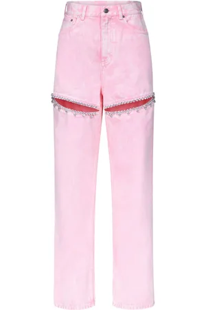 AREA Kristallverzierte Jeans