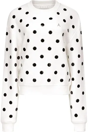 AREA Sweatshirt mit Polka Dots