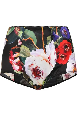 Dolce & Gabbana Shorts aus Seide mit Blumen-Print