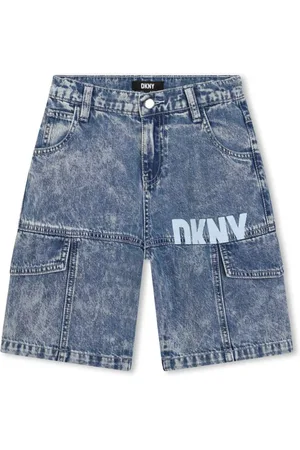 DKNY Jeans-Shorts mit Logo-Print