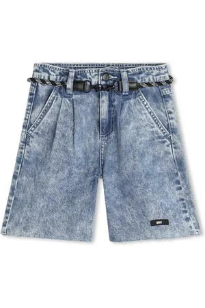 DKNY Jeans-Shorts mit Acid-Wash-Effekt