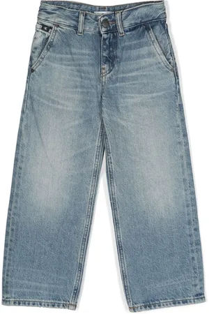 Calvin Klein Gerade Hose mit Logo-Applikation