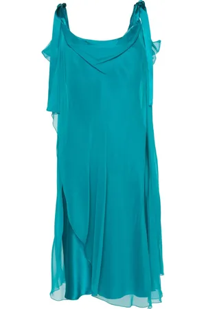 Alberta Ferretti Seidenkleid im Layering-Look