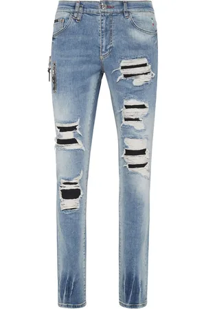 Philipp Plein Jeans in Distressed-Optik