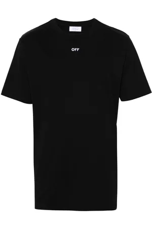 OFF-WHITE T-Shirt mit Logo-Stickerei