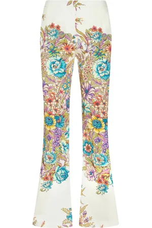 Etro Schlaghose mit Blumen-Print