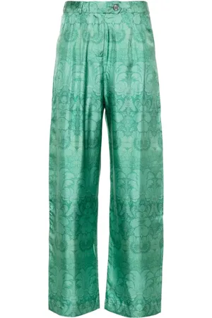 PIERRE-LOUIS MASCIA Weite Hose mit Blumenmuster