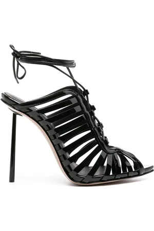 LE SILLA Cage Sandalen aus Lackleder 120mm