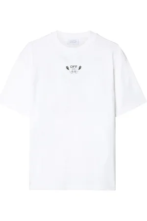 OFF-WHITE T-Shirt mit Arrows-Stickerei