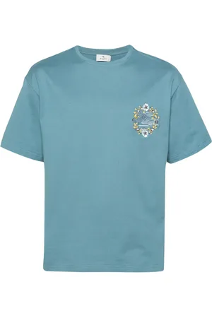 Etro T-Shirt mit Pegaso-Stickerei