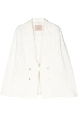 Twin-Set Blazer mit gravierten Logo-Knöpfen