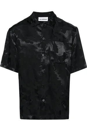 HAN Kjøbenhavn Hemd aus Jacquard-Satin