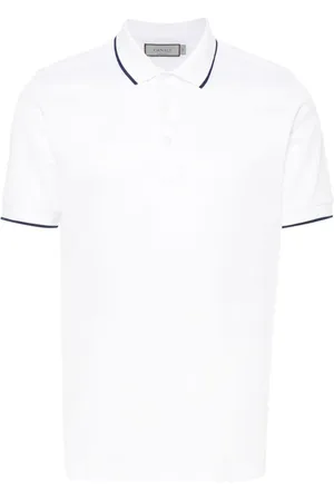 CANALI Poloshirt mit Kontrastdetails